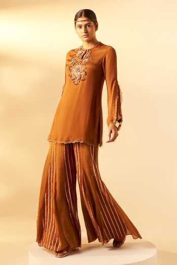 Rimple Agrawal Embroidered Yoke Kurta & Pant Set 
