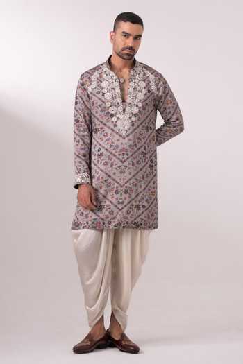 Char Chaand Floral Paisley Print Kurta
