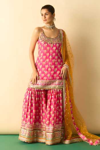 Gopi Vaid Ravina Printed Kurta Sharara Set 