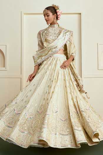Gopi Vaid Aabira Mirror Panelled Lehenga Set 