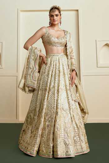 Gopi Vaid Haniya Foil Kali Lehenga Set 