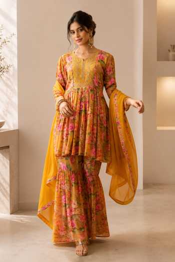 Jhambthreads Printed Kurta Set 