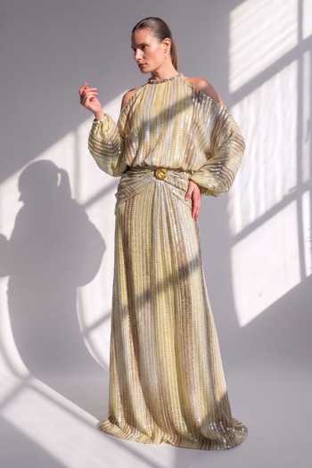 Nikita Mhaisalkar Shoulder Cut Out Maxi Dress 