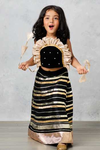Pinkcow designs pvt ltd Gota Patti Work Lehenga Set 