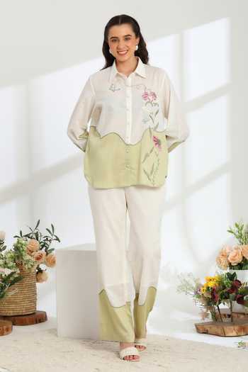 DAREISS Ether Silk Linen Shirt & Pant Set 