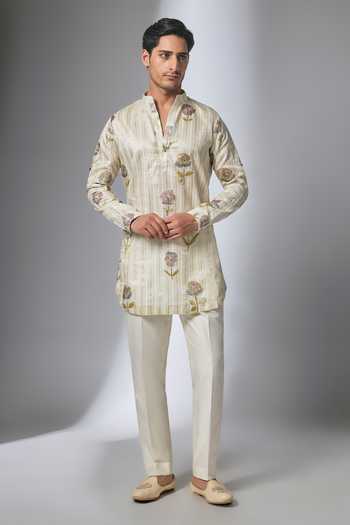 Salil Bhatia Floral Embellished Kurta Set 