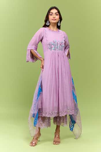 Naaz By Noor Floral Embroidered Kurta Set
