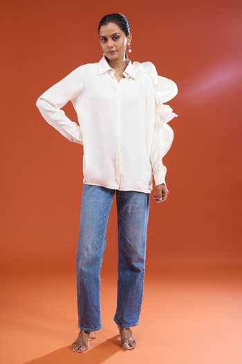 Varsha Wadhwa 3D Structured Ruffle Shirt