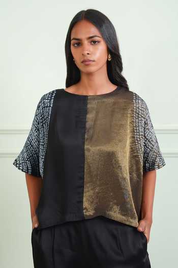 Twenty Nine Shibori Sleeve Crop Top 