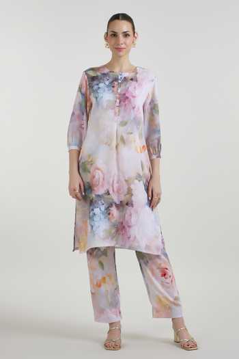 SOBARIKO Olivia Print Tunic & Pant Set 