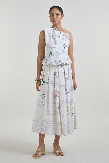 SOBARIKO Poetry Fanfare Top With Skirt 