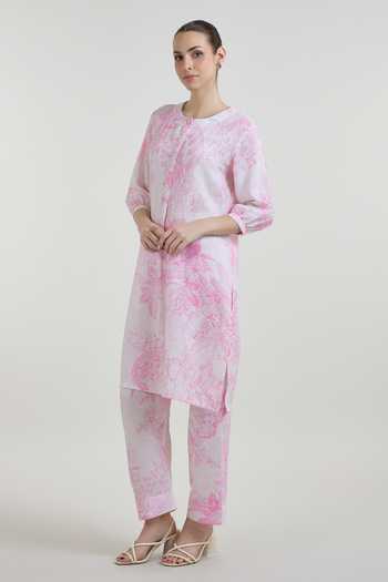 Sobariko Rosia Print Tunic & Pant Set 