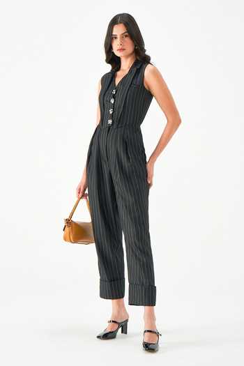 NOTEBOOK Fiona Pinstripe Jumpsuit 