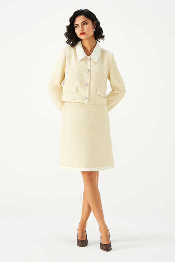 NOTEBOOK Lawrence Tailored Tweed Jacket & Skirt Set 