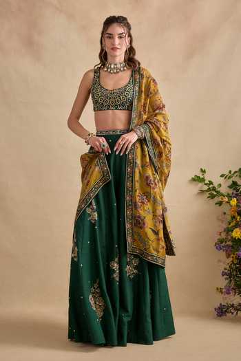 Kalista Shanaya Embroidered Blouse Sharara Set