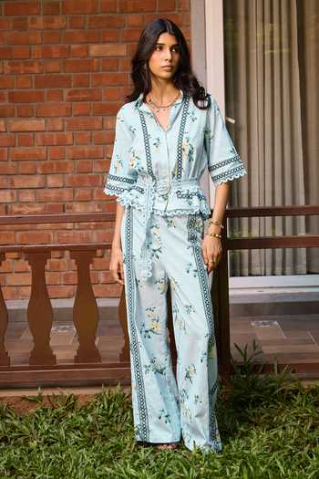 Needleten Ciel Floral Print Pant 