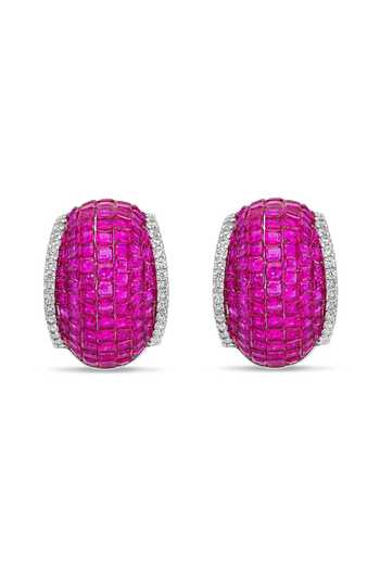 Miss Jo Dewdrop Forest Stud Huggies Earrings