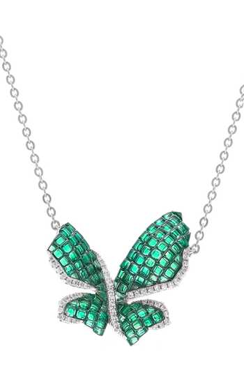 Miss Jo Mystical Butterfly Pendant Necklace 