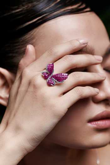 Miss Jo Morpho Butterfly Cocktail Ring 