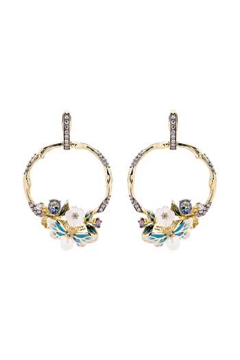 Miss Jo Wildflower Serenade Hoop Earrings 