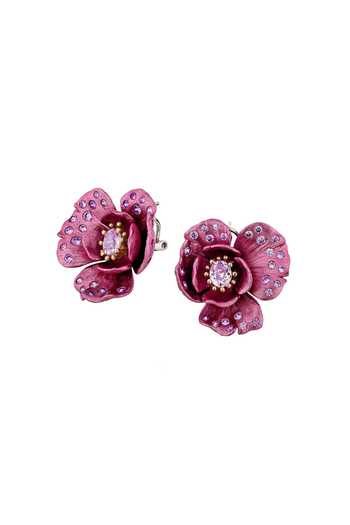 Miss Jo Poppy Petal Stud Earrings 
