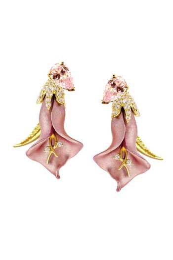 Miss Jo Lily Bloom Drop Earrings 