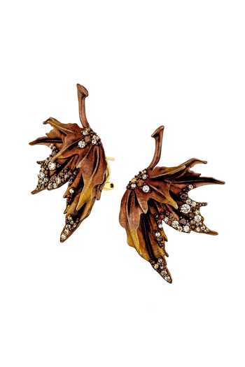 Miss Jo Ember Leaf Drop Earrings