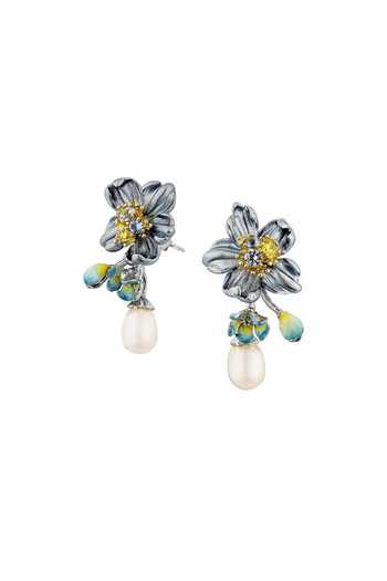 Miss Jo Magnolia Teardrop Earrings 