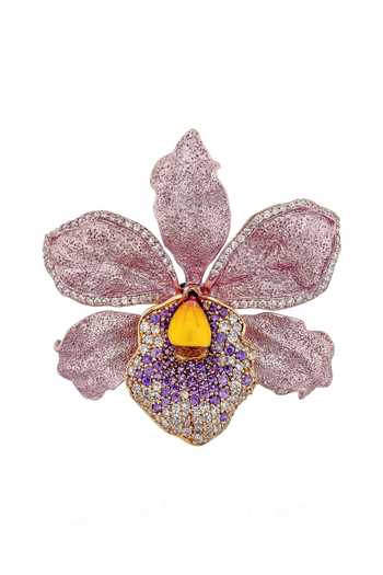 Miss Jo Orchid Whispers Brooch