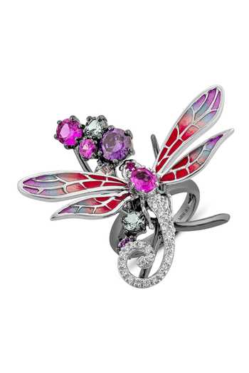 Miss Jo Gossamer Wing Cocktail Ring 