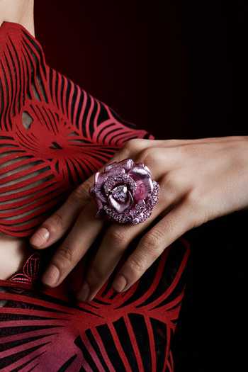 Miss Jo Vintage Rose Garden Cocktail Ring 
