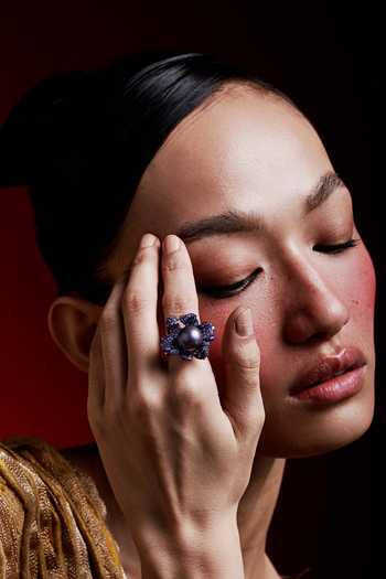 Miss Jo Pearl Blossom Cocktail Ring 