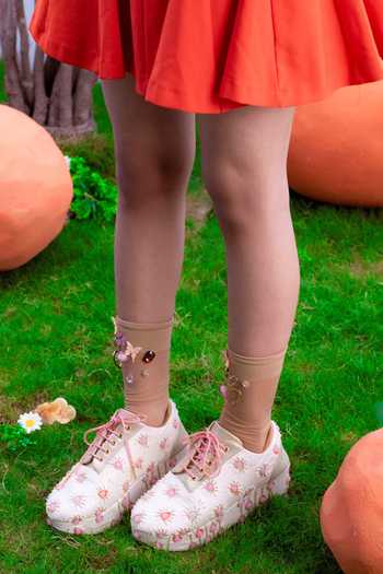 Around Always Bobo Pink Heart Motif Sneakers 