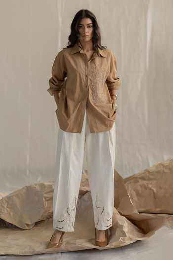 Pooja-Keyur Aari Pocket Patch Shirt 