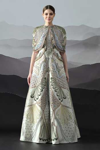 Samant Chauhan Couture Embroidered Gown 