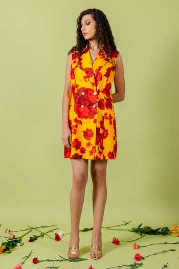 Swatee Singh Floral Print Dress 
