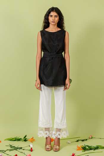 Swatee Singh Lace Hem Pant 