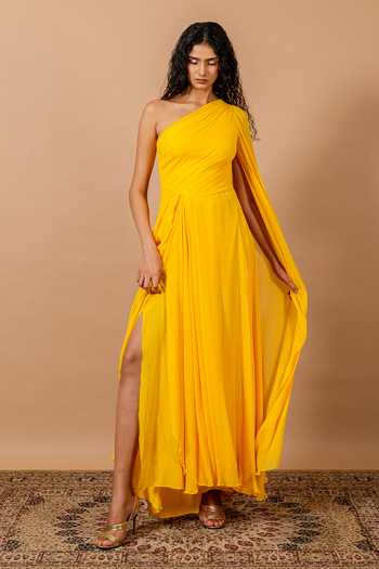 Swatee Singh Flavia One Shoulder Gown 