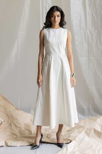 Pooja-Keyur Denim Midi Dress 