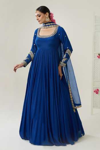 BAHAARA BY DIVYA NARULA Farah Zardozi Embroidered Anarkali & Dupatta Set 