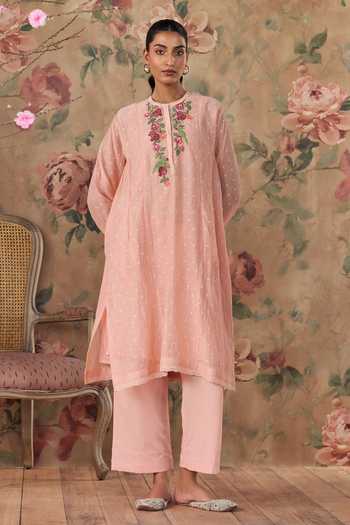 Kritika Dawar Ziya Chanderi Cotton Kurta & Pant Set 
