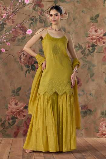 Kritika Dawar Safa Chanderi Kurta & Gharara Set 