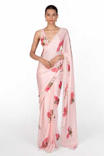 The Whole Nine Yards Selene Print Saree With Blouse 