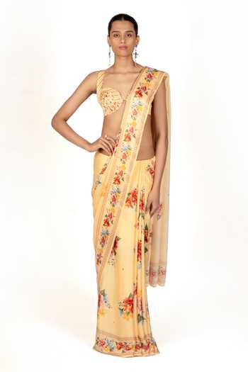 The Whole Nine Yards Liora Print Saree With Blouse 