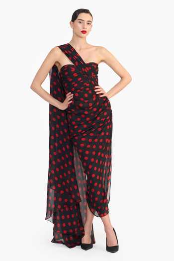 Gauri & Nainika Corseted Pencil Draped Saree Dress 