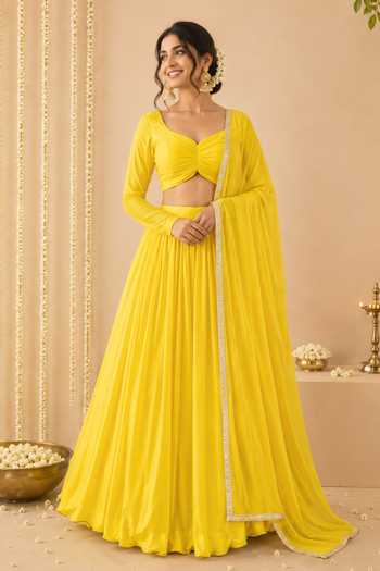 Label Lila Topaz Gathered Lehenga Set