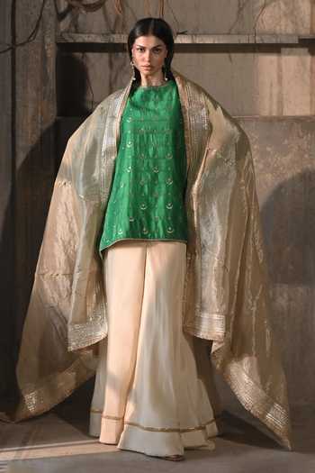 Shorshe Clothing Amina Bordered Tissue Dupatta 