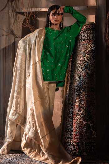 Shorshe Clothing Chandphool Shabana Kurta & Gharara Set