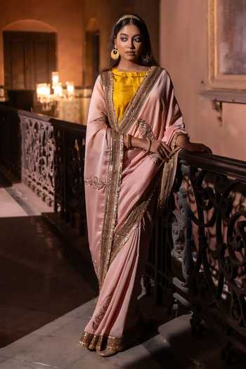 Shorshe Clothing Turkish Ashoka Chanderi Saree