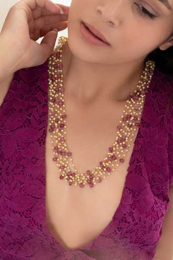 Do Taara Pearl Embellished Necklace 